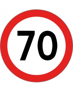 Type-approved self-adhesive speed disc